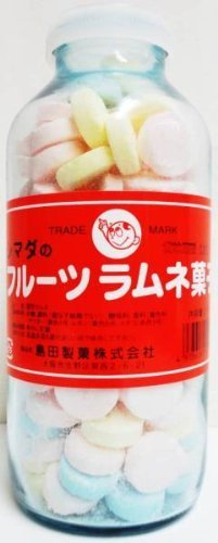 Amazon.co.jp: 島田製菓 フルーツラムネ菓子(大瓶) 250g ミックス